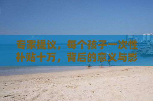 专家提议，每个孩子一次性补贴十万，背后的意义与影响深度解析