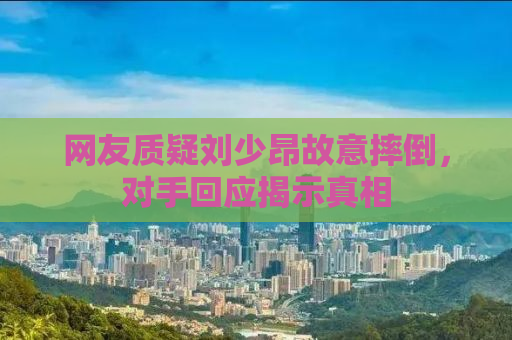 网友质疑刘少昂故意摔倒，对手回应揭示真相