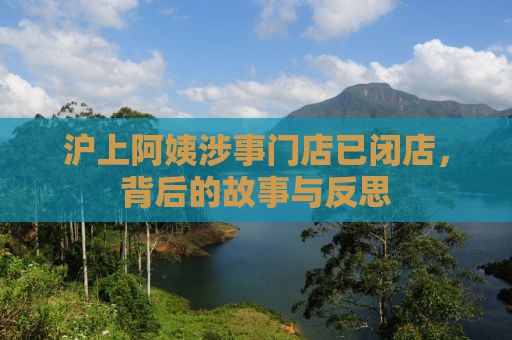 沪上阿姨涉事门店已闭店，背后的故事与反思