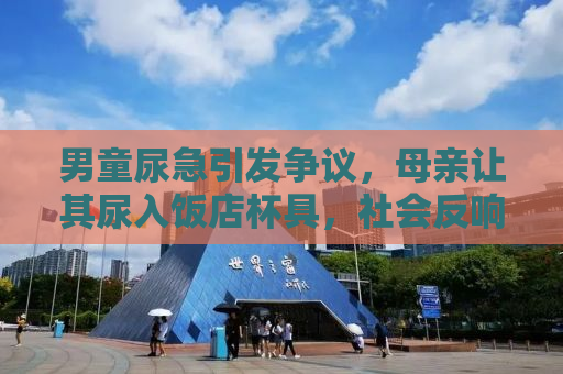 男童尿急引发争议，母亲让其尿入饭店杯具，社会反响如何？