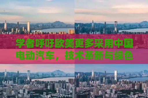 学者呼吁欧美更多采用中国电动汽车，技术革新与绿色转型的关键一步