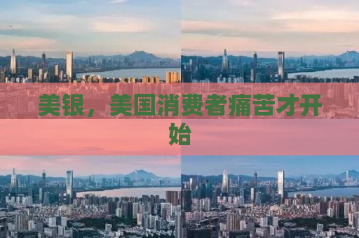 美银，美国消费者痛苦才开始