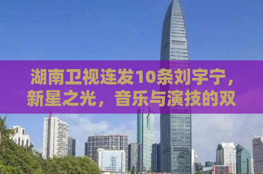 湖南卫视连发10条刘宇宁，新星之光，音乐与演技的双重魅力