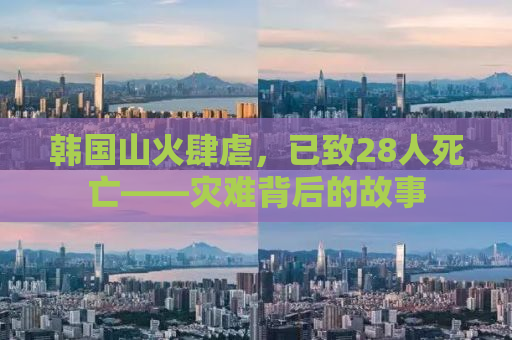 韩国山火肆虐，已致28人死亡——灾难背后的故事