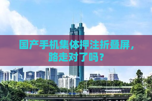 国产手机集体押注折叠屏，路走对了吗？