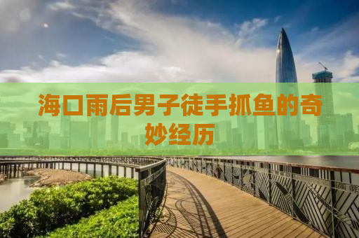海口雨后男子徒手抓鱼的奇妙经历