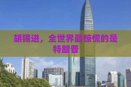 胡锡进，全世界最惊慌的是特朗普