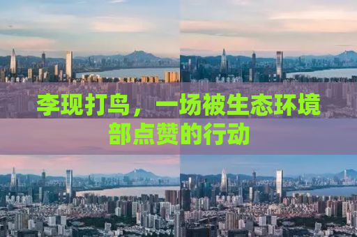 李现打鸟，一场被生态环境部点赞的行动