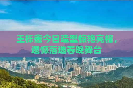 王栎鑫今日造型惊艳亮相，遗憾落选春晚舞台